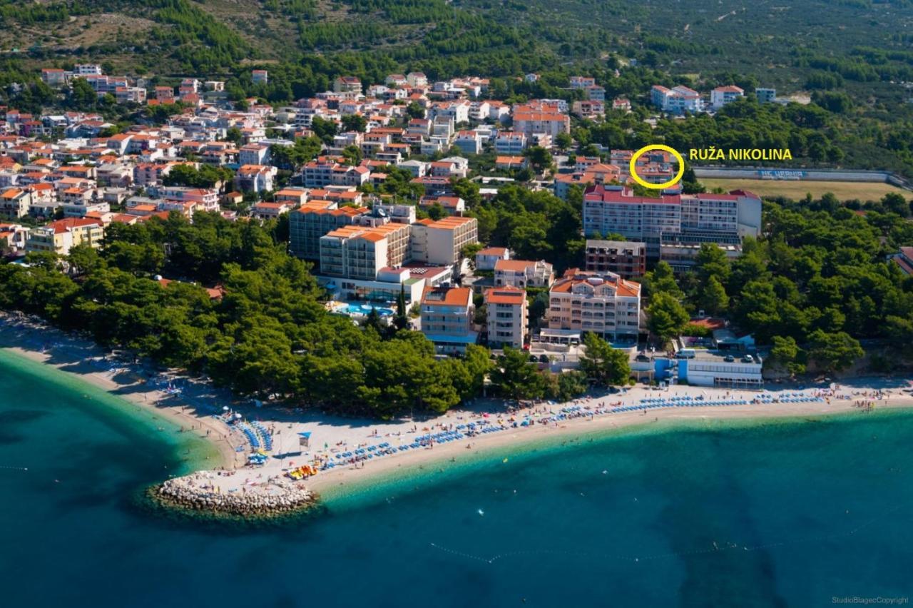 Ruza&Nikolina "1" Apartmani - Baška Voda エクステリア 写真