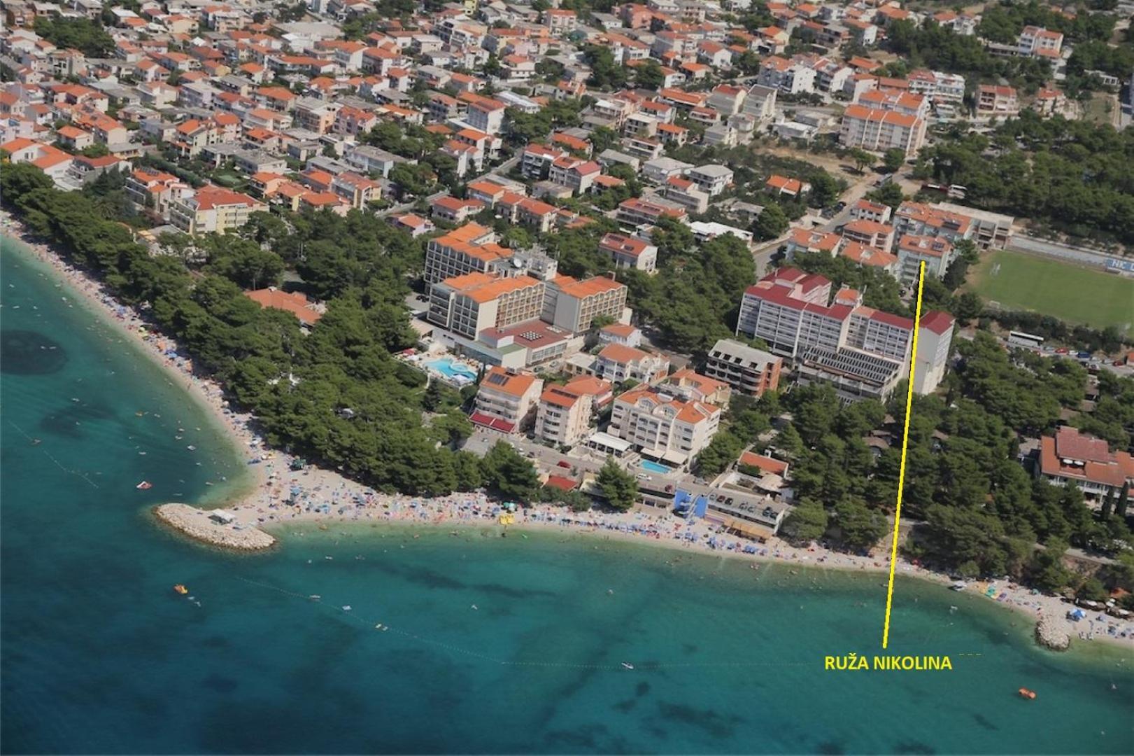 Ruza&Nikolina "1" Apartmani - Baška Voda エクステリア 写真